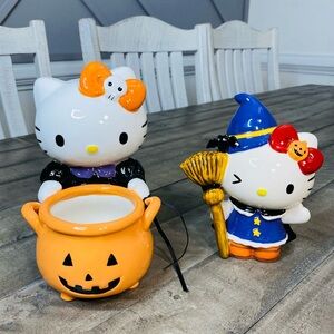 Hello Kitty Jack Pot Candy Bowl & Witch Figurine Set